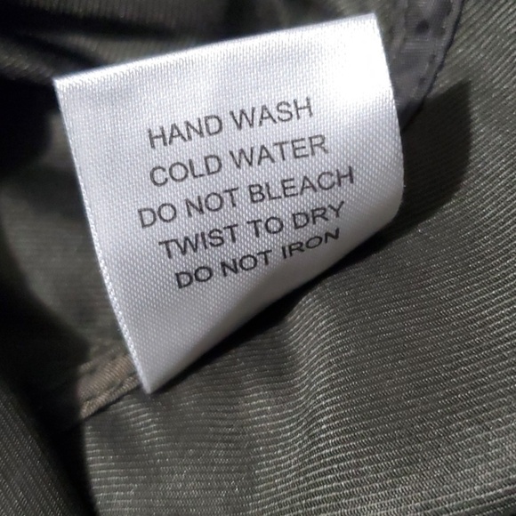 Hyfve jacket women's size large green long modest zippered fabric hooded cinch - Picture 8 of 8